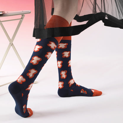 TaoLeSi - Decora Kei Sheer Calf Socks sock TaoLeSi