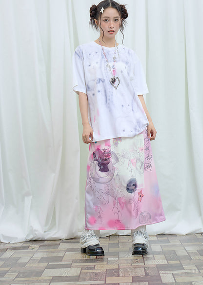 Moon Meadow - Lily Sketch Print Maxi Skirt skirt Moon Meadow