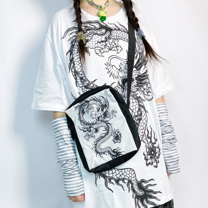 LEERROO - Chinese Style Dragon Pattern Shoulder Bag bag Leerroo