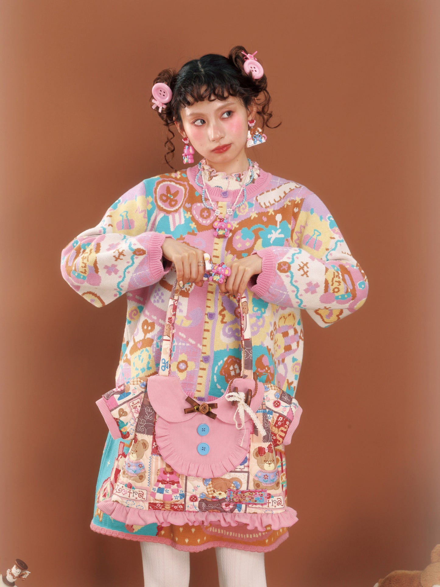 LutraJump - Kawaii Patchwork Quilted Bag bag Lutra Jump