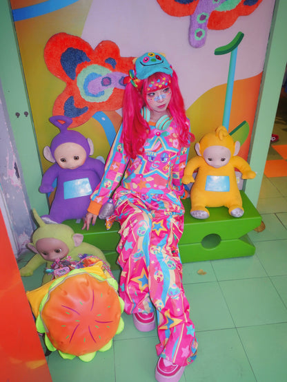 Dream Bubble - Neon Rainbow Star Decora Kei Streetwear Set set Dream Bubble