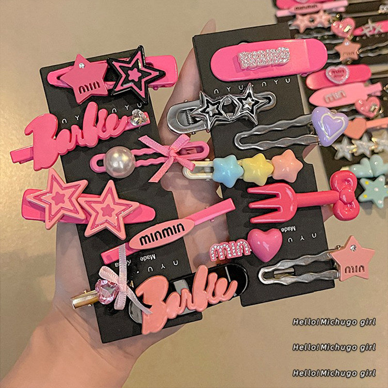 Y2K Letter Hair Clips Set hair clip none