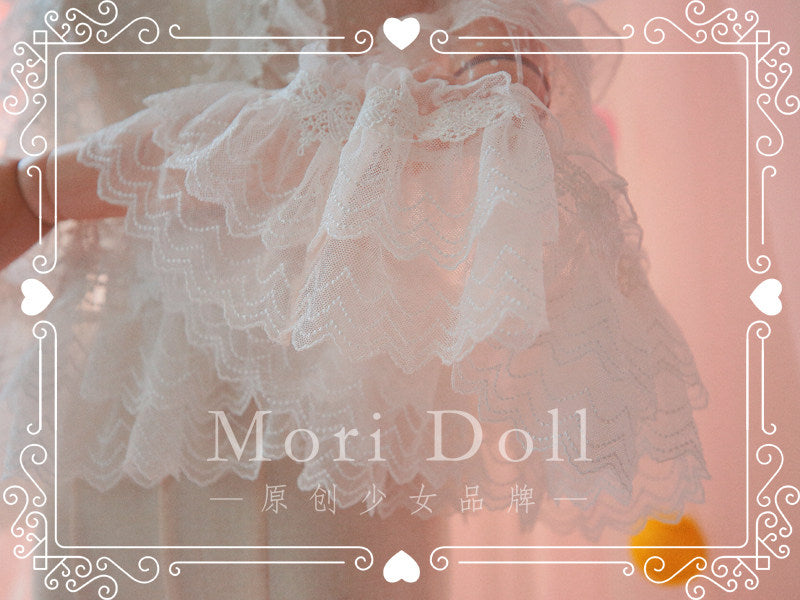 Mori Doll - Sheer Lace Flared Sleeve Blouse blouse Mori Doll