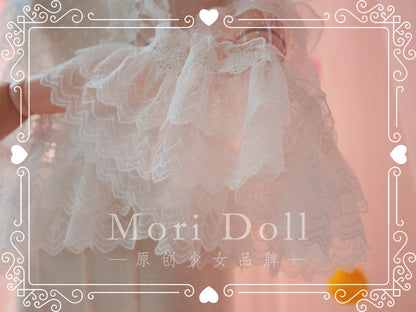 Mori Doll - Sheer Lace Flared Sleeve Blouse blouse Mori Doll