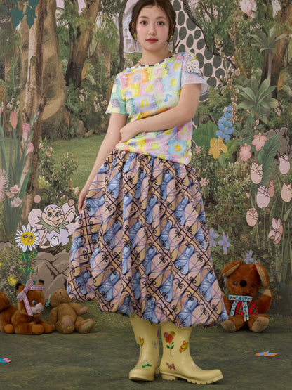 tntntutu - Kawaii Color Animal Reversible Top tee tntntutu