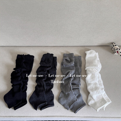 LET ME SEE 复古高级感舒适踩脚袜套 中筒堆堆袜显腿细百搭腿套 sock let me see