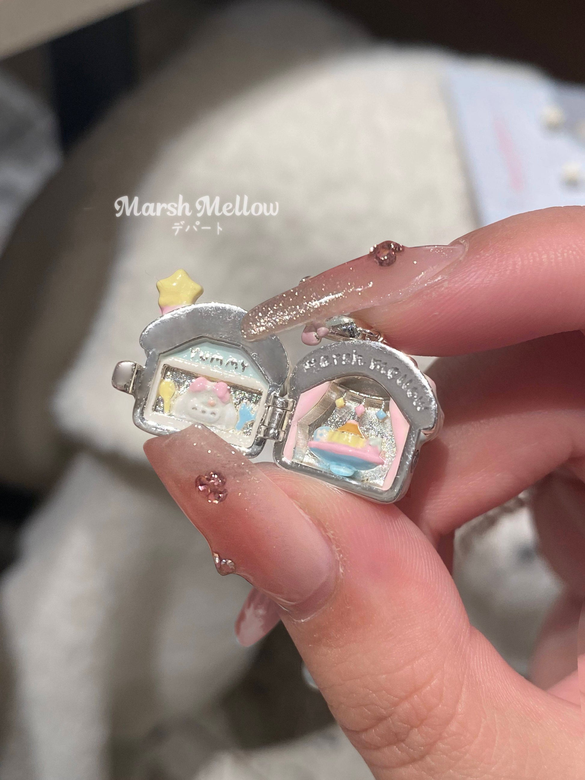 Marshmellow - Kawaii Dessert House Necklace necklace Marshmellow