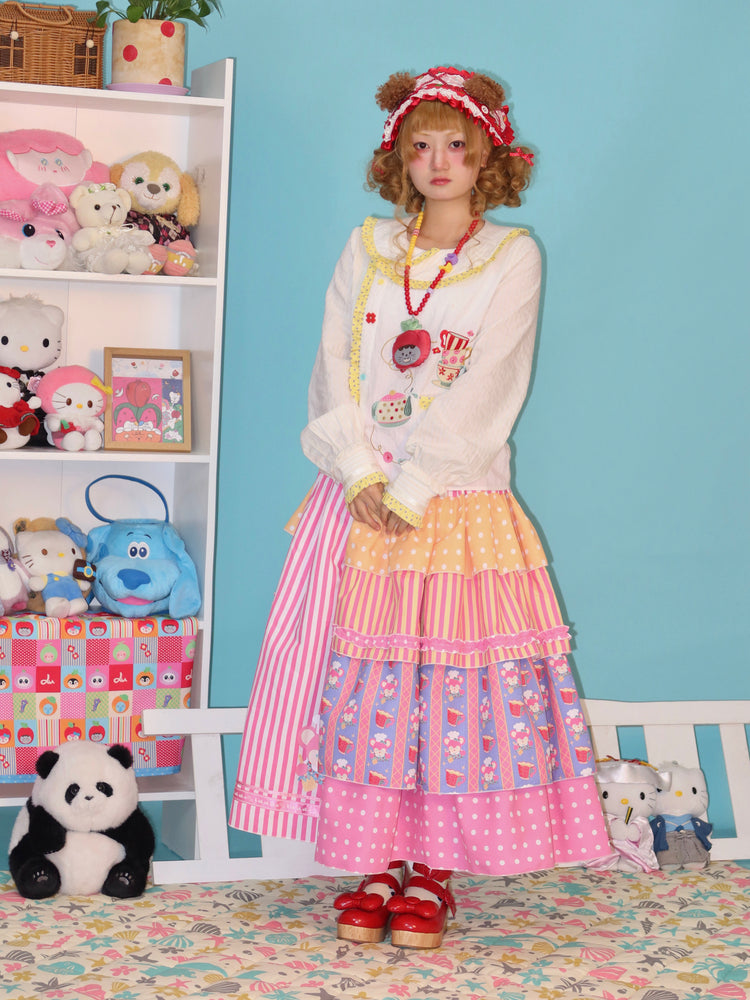 LULULULU - Chef Mouse Print Lolita Cake Skirt skirt LULULULU