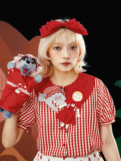 Meugler Kawaii – Fairy Tale Embroidered Blouse