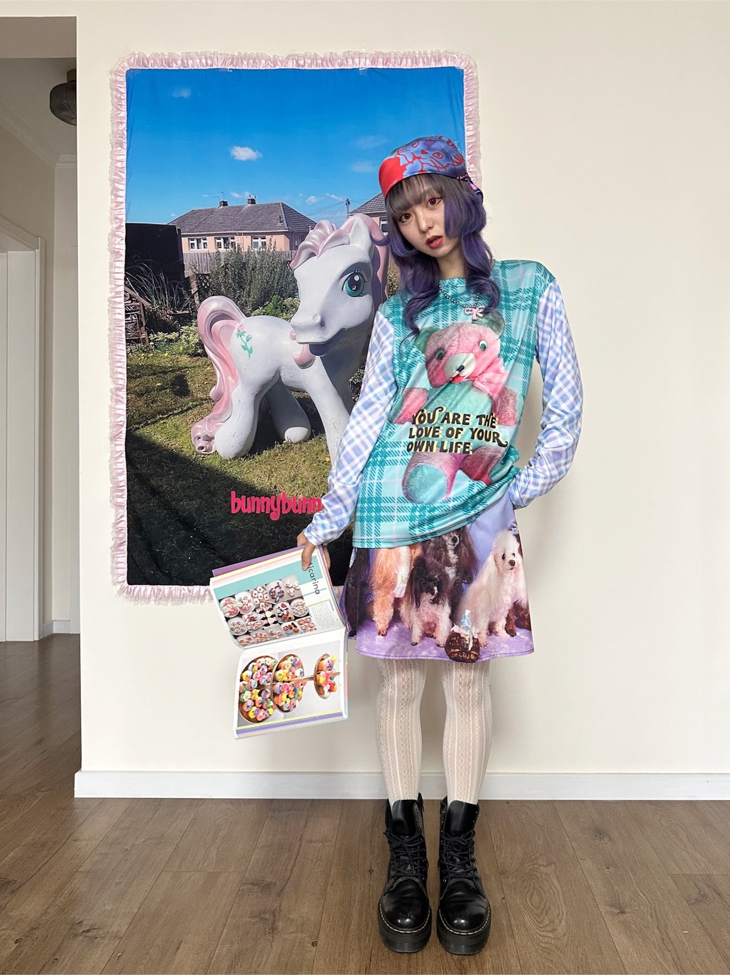 BunnyBunnyGun - Harajuku Kawaii Digital Print Long Sleeve T-Shirt sweatshirt bunnybunnygun