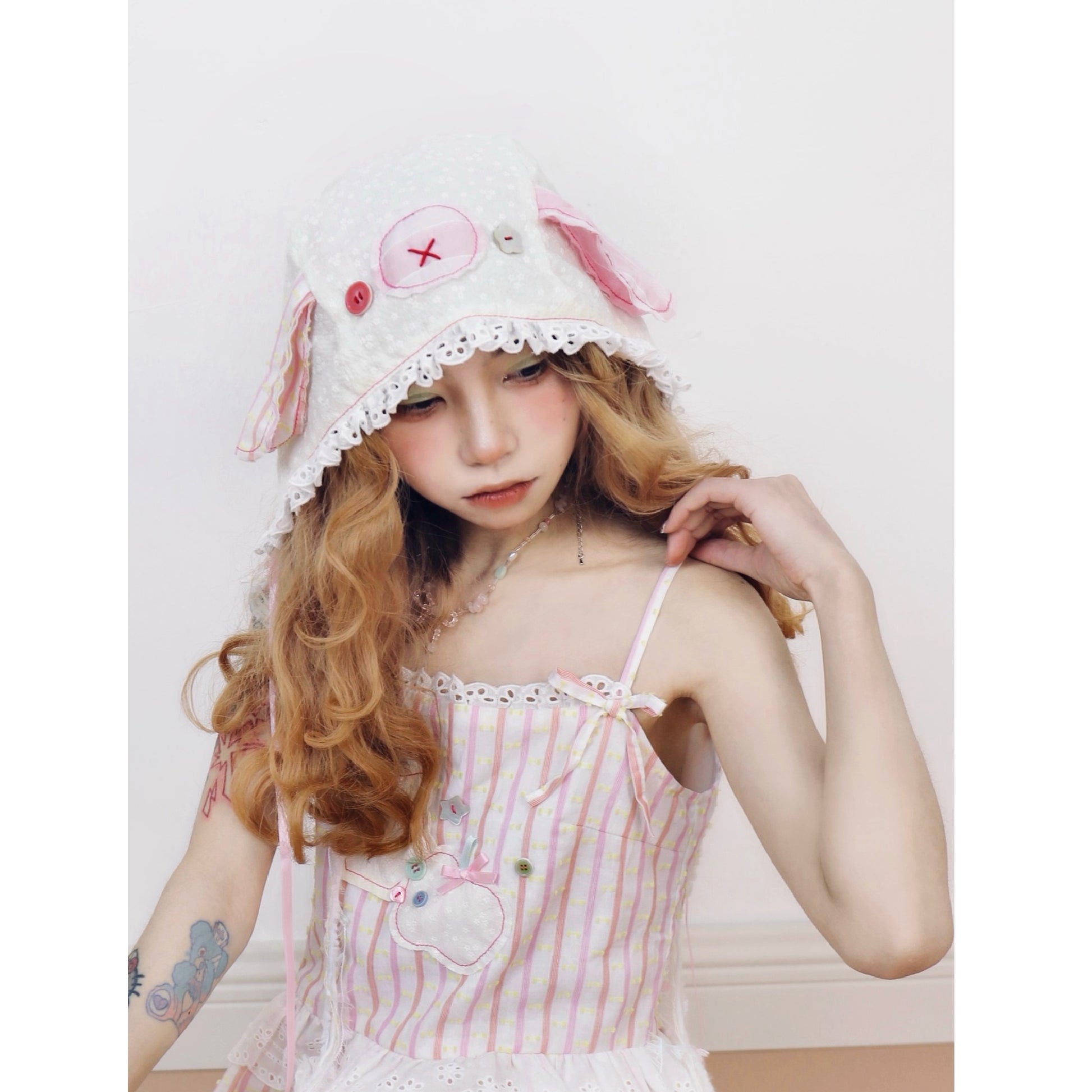 Disorder - Kawaii Lace Ear Headscarf Hat hat Disorder