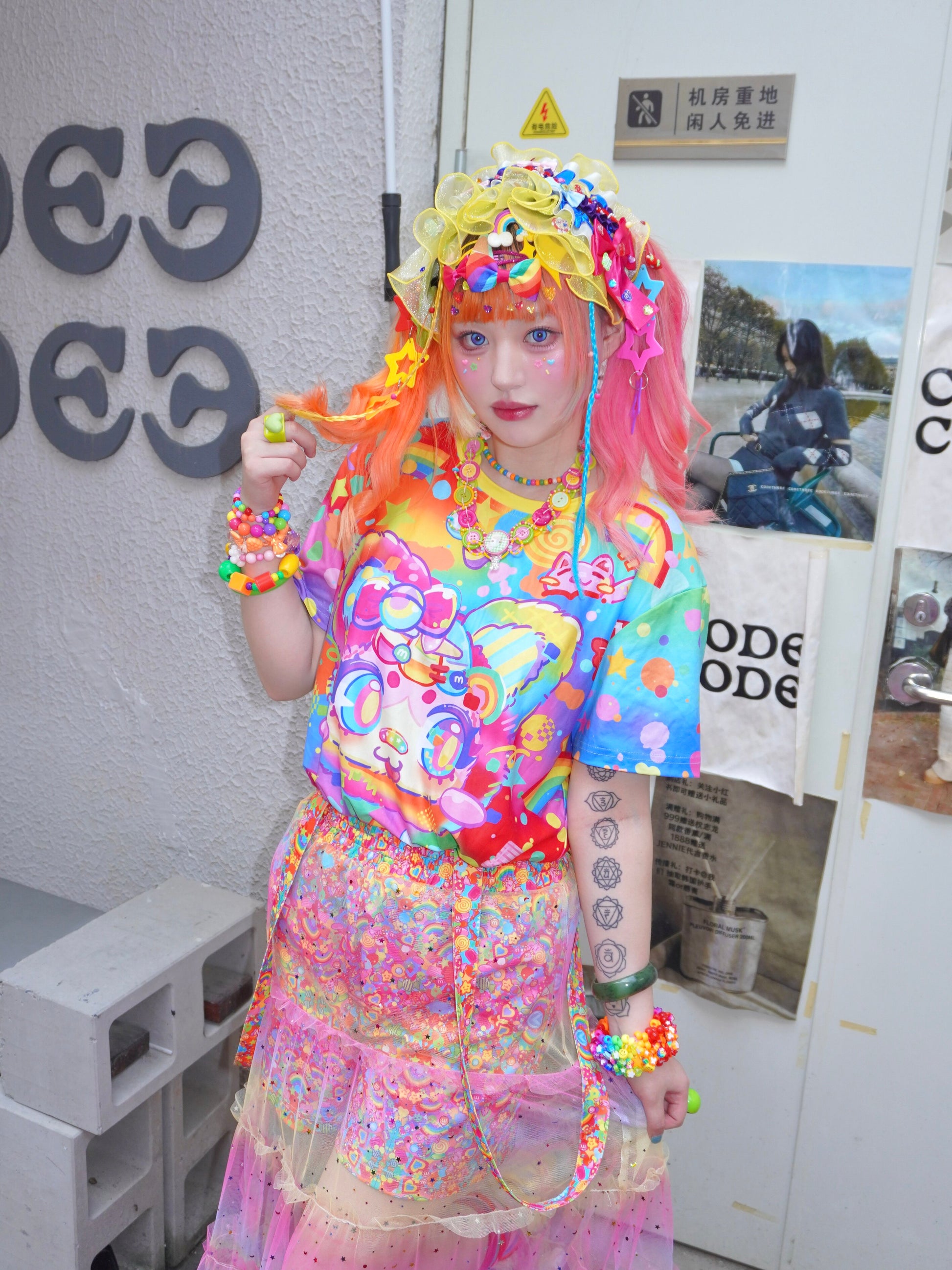Dream Bubble - Pastel Gradient Tulle Suspender Skirt skirt Dream Bubble