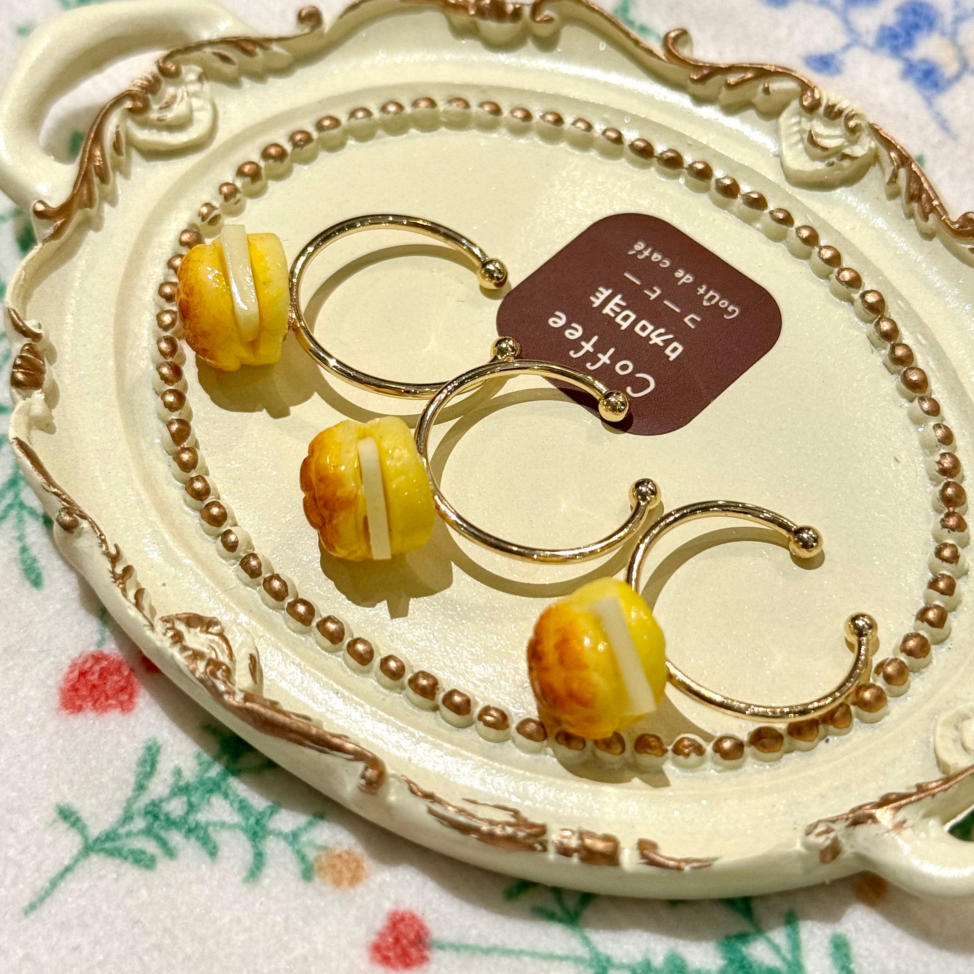Pudding Party - Kawaii Pineapple Bun Adjustable Ring ring pudding party