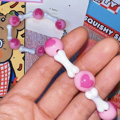 Strangelab - Decora Y2K Bone Heart Bracelet bracelet strangelab