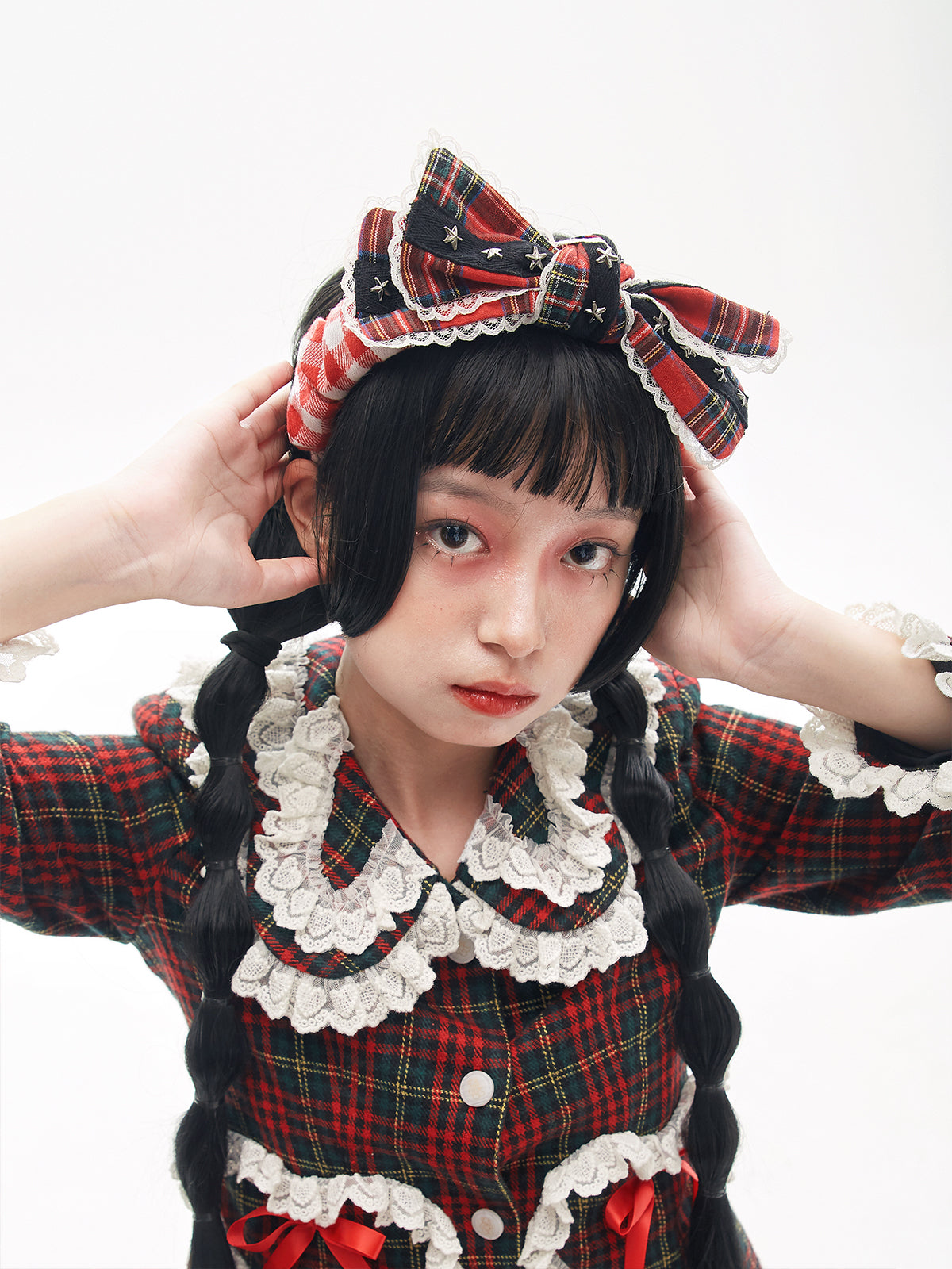 SOS MEME CLUB - Showa Retro Bow Headband headband SOS MEME CLUB