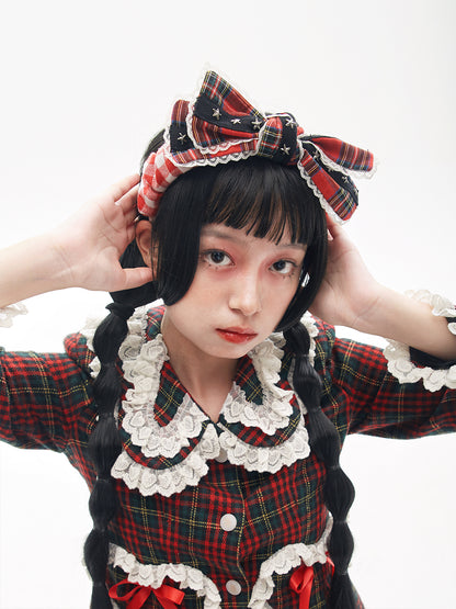 SOS MEME CLUB - Showa Retro Bow Headband headband SOS MEME CLUB