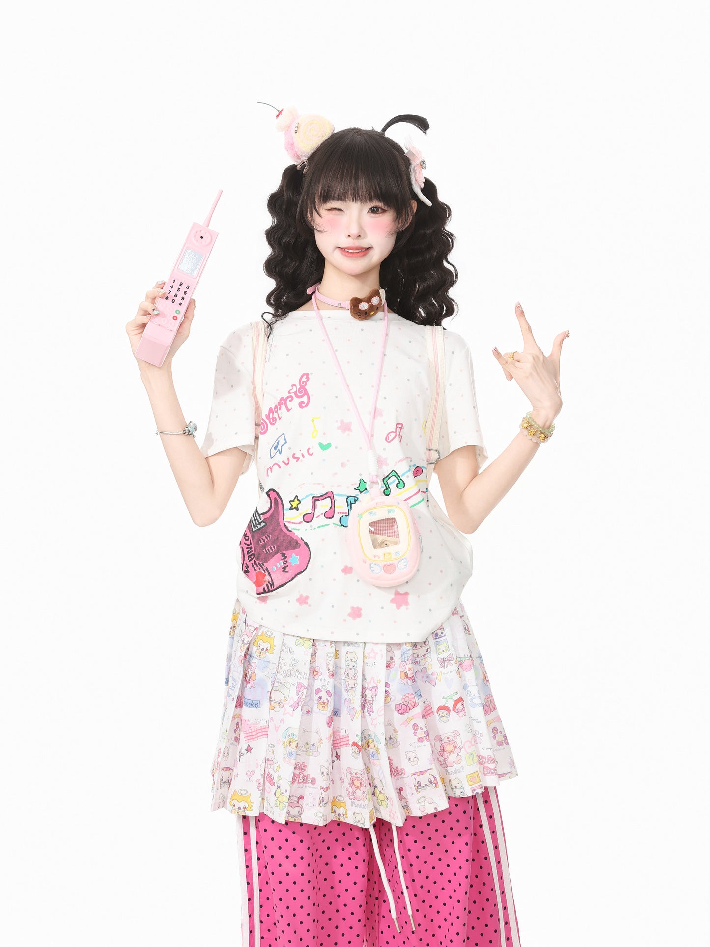 Languid Park - Polka Dot Star Tee tshirt Languid Park