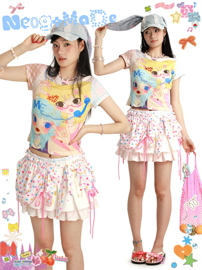 NeogoMade Dopamine Pastel Short Tee | Cute Print T-Shirt tshirt NeogoMade Binary Star S