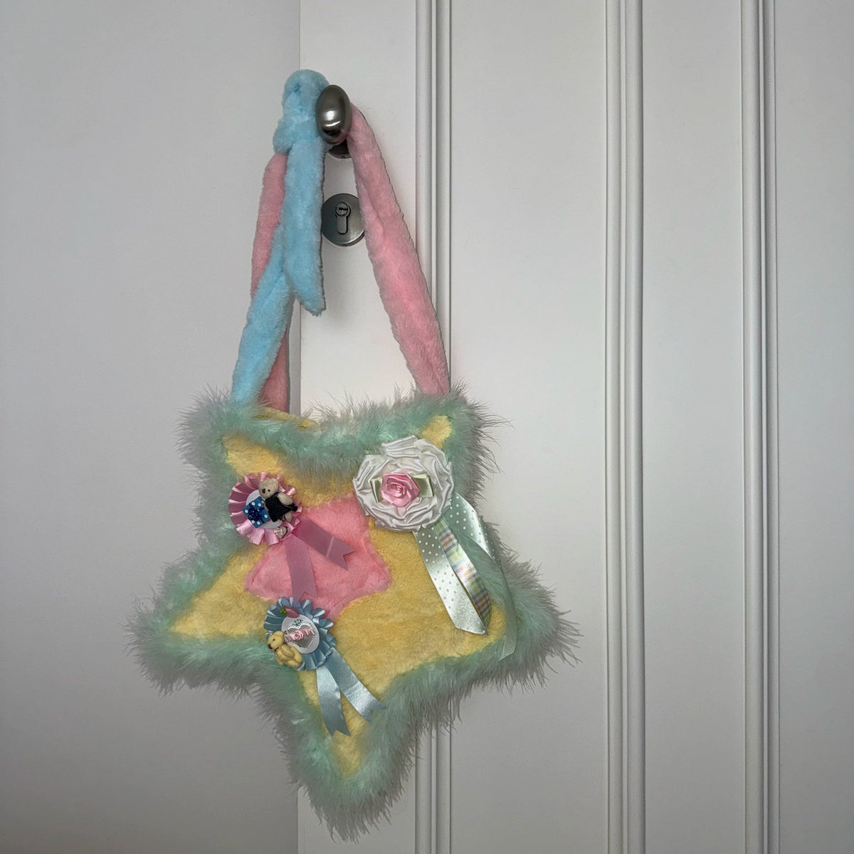 Hottie - Colorful Star Fuzzy Crossbody Bag bag Hottie