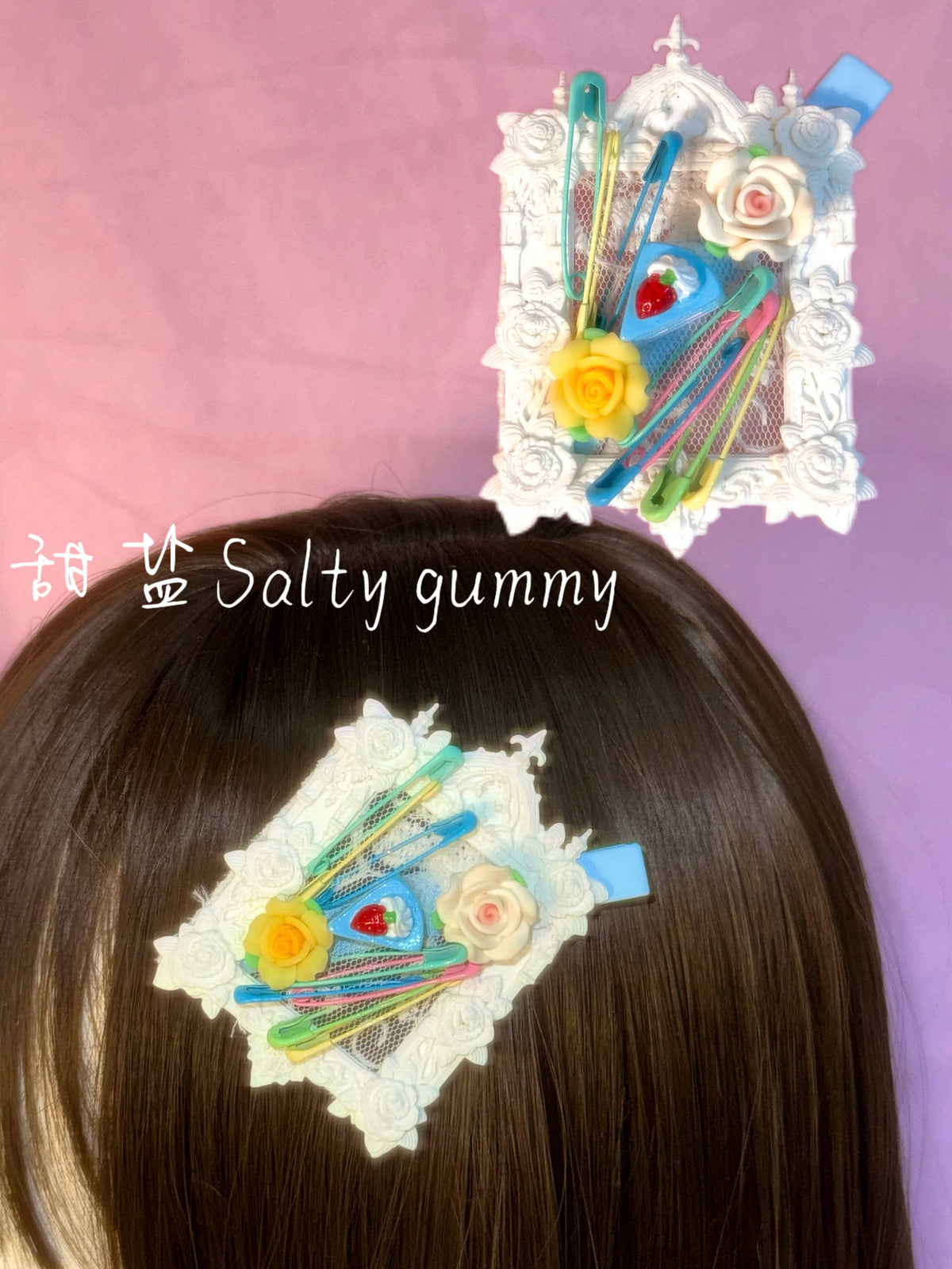 Salty Gummy - Y2K Vintage Ornate Photo Album Hair Clip hair clip Salty Gummy