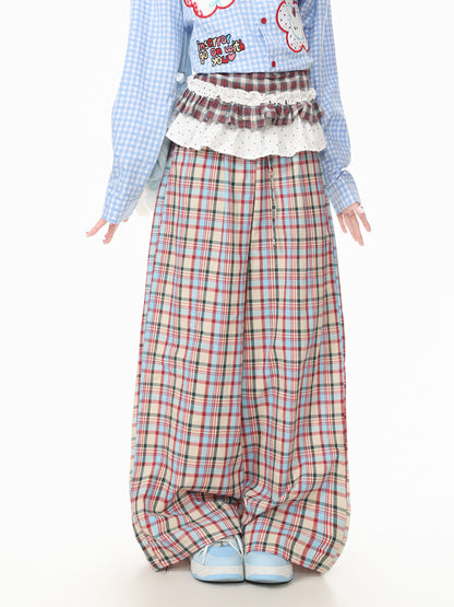 Languid Park - Plaid Straight Leg Pants
