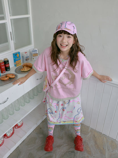 tntntutu Moon & Flowers Print Tee | Harajuku Layered Angel Girl T-Shirt tshirt tntntutu