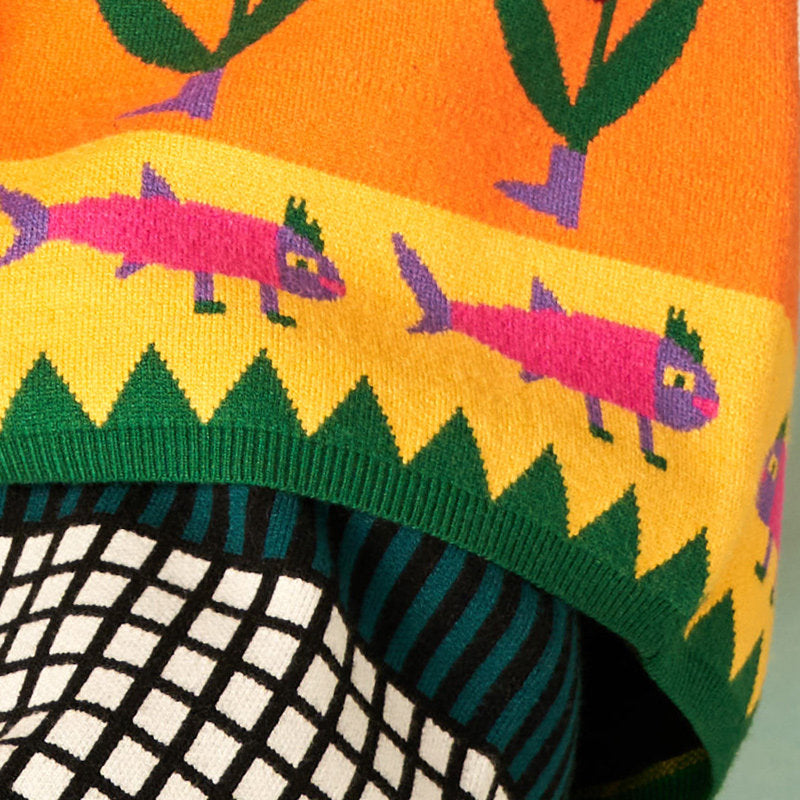 uodycoco – Heart Pattern Knit Vest vest uodycoco