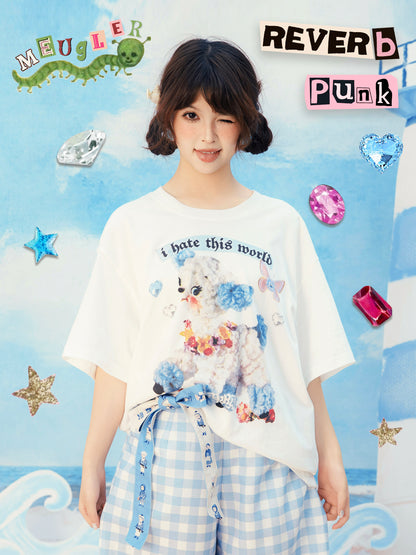 Meugler – Kawaii Patchwork Punk Doll T-Shirt tshirt Meugler