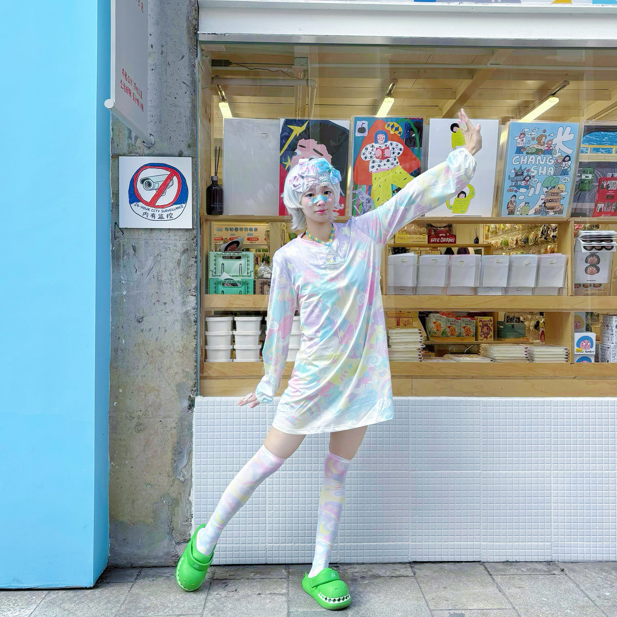 Rainbow Universe RUX - Pastel Decora Puff Sleeve Dress dress Rainbow Universe RUX