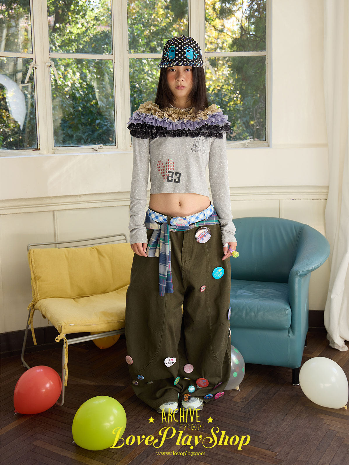 loveplay – Vintage Washed Wide-Leg Pants pants loveplay