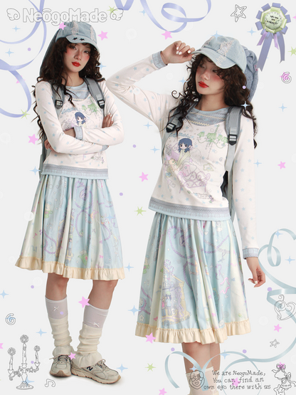 NeogoMade – Kawaii "Lily and her Dream House" Jacket Skirt Set set NeogoMade