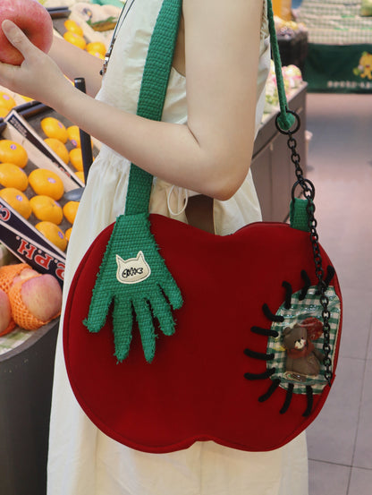 One Fish - Kawaii Apple Hand  Bag Shoulder Crossbody Bag