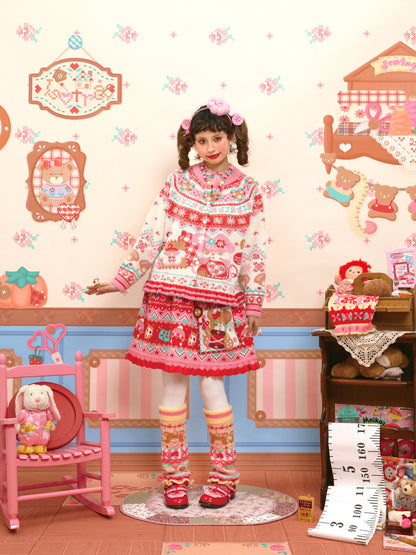 Lutra Jump - Decora Fair Isle Knit Skirt skirt Lutra Jump