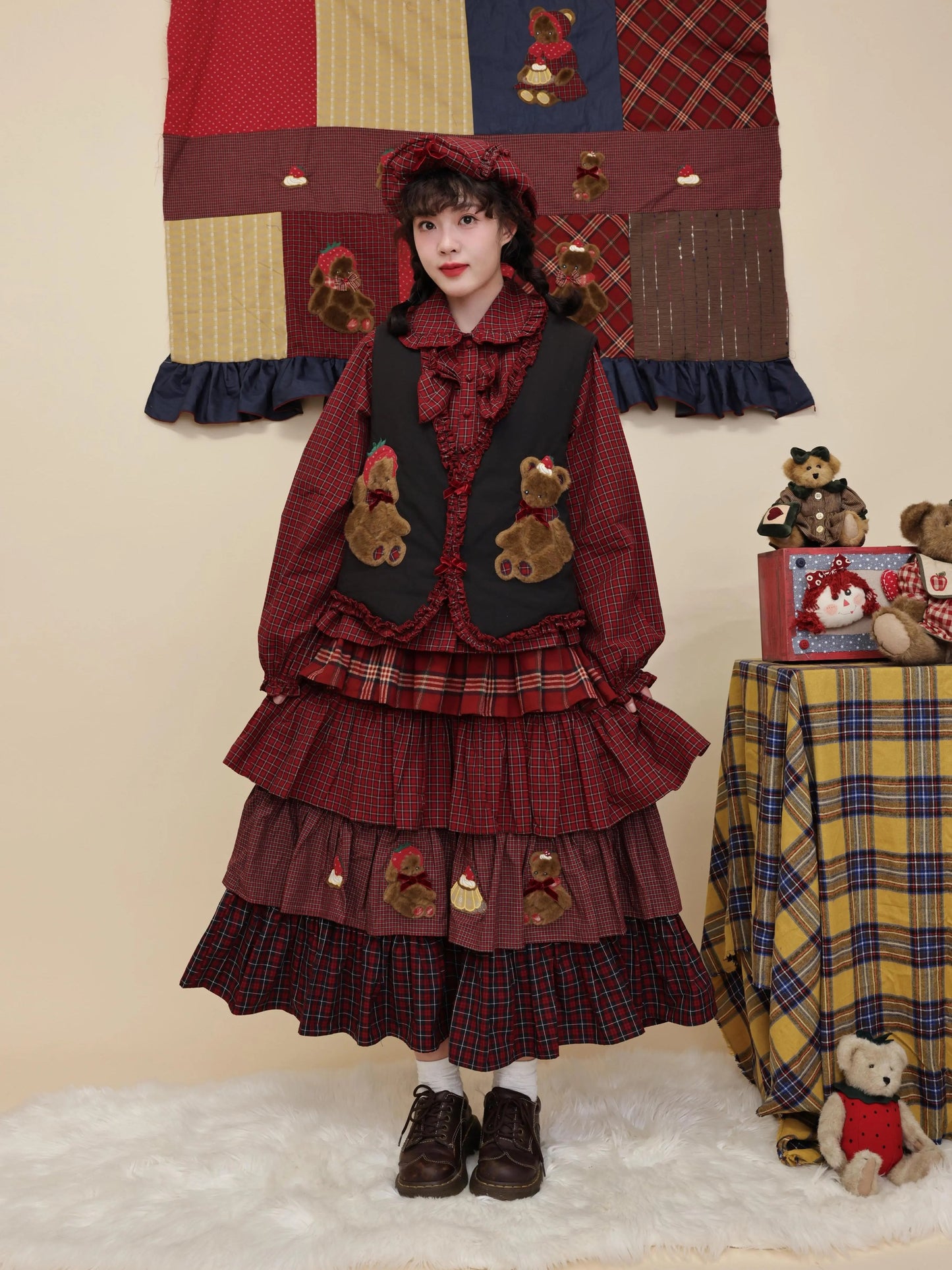 SemenCoicis - Kawaii Skirt Ruffle Tiered Cake Skirt skirt SemenCoicis