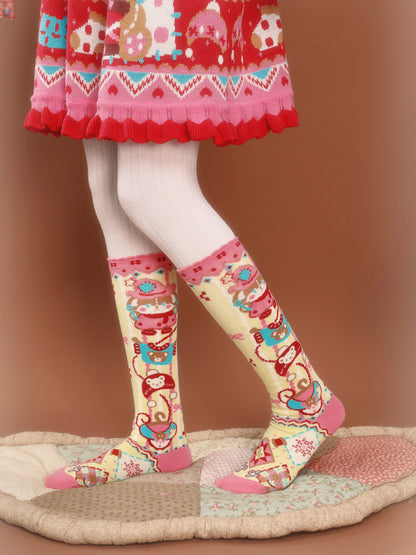 LutraJump - Decora Bunny Stripe Knee Socks sock Lutra Jump