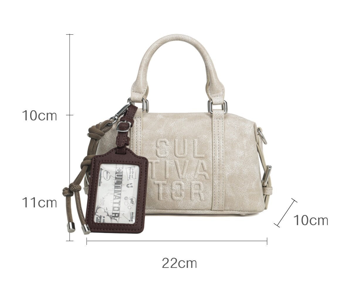 Cultivator - Vintage Colorblock Boston Shoulder Bag bag Cultivator