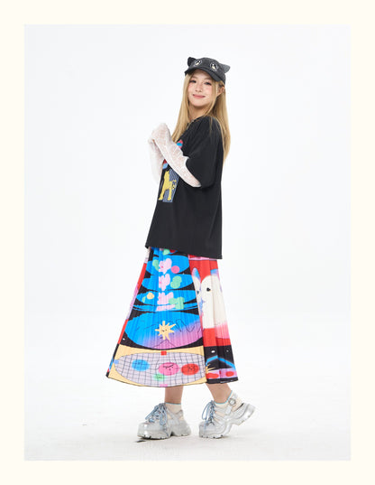 Robootoo - Black Lace Layered Long Sleeve T-Shirt tshirt Robootoo