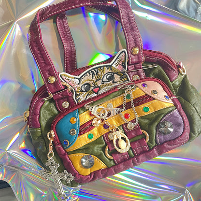 Hottie - Vintage Y2K Cat Crossbody Bag bag Hottie