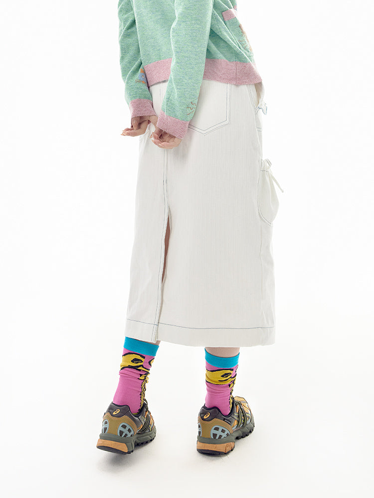 Harajuku Skirt Denim Skirt Leisure Skirt Multi-Pocket Skirt All-Match Skirt skirt tntntutu