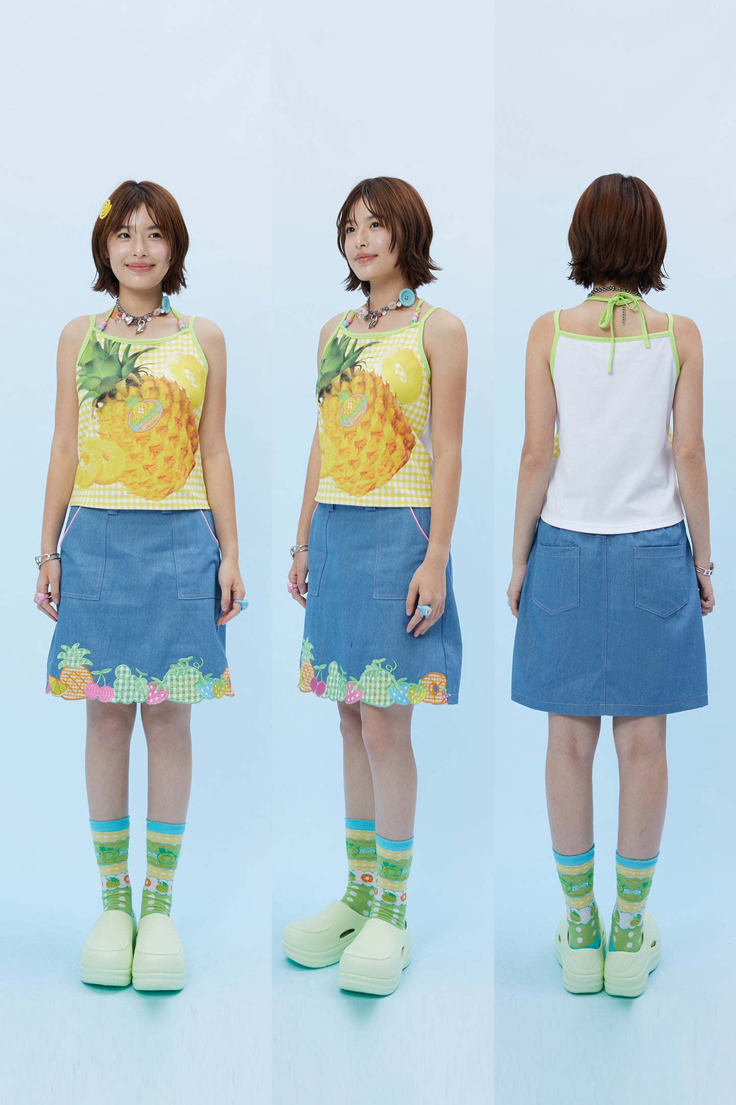 Frufru Fruity Girl Camisole Top | Japanese Kawaii Cotton Tank camisole frufru