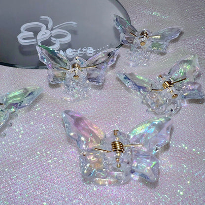 Strangelab Fairy Clip | Harajuku Iridescent Crystal Butterfly Hair Claw hair clip Land Decora