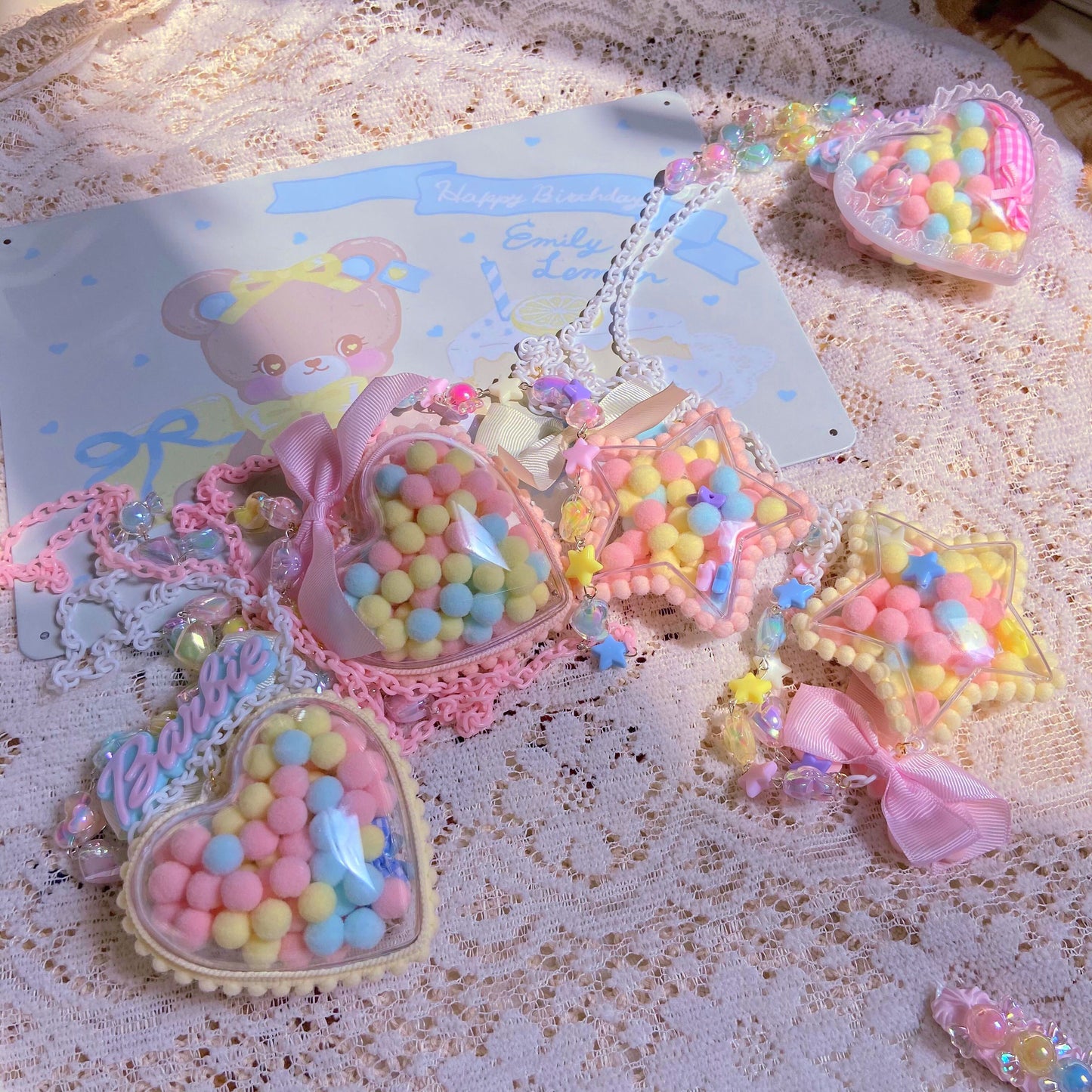Bear Doll Kawaii Necklace | Sweet Pendant Necklace necklace Bear Doll