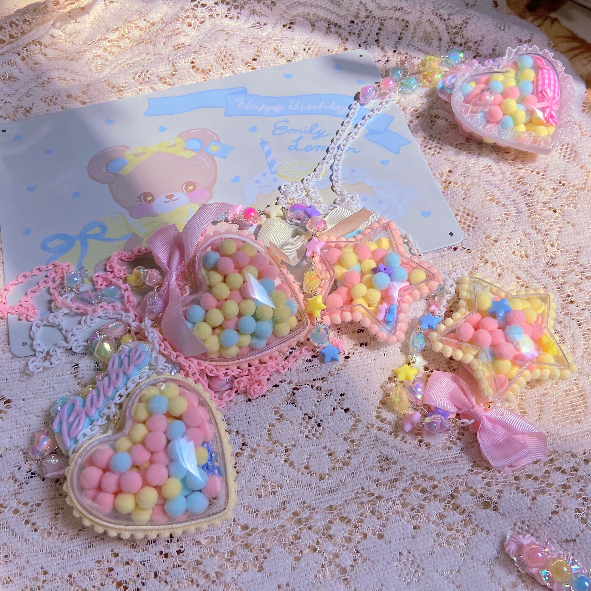 Bear Doll Kawaii Necklace | Sweet Pendant Necklace necklace Bear Doll