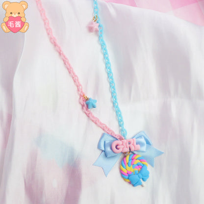 maojiang - Decora Sweetheart Lollipop Necklace for Harajuku Girls necklace maojiang Blue