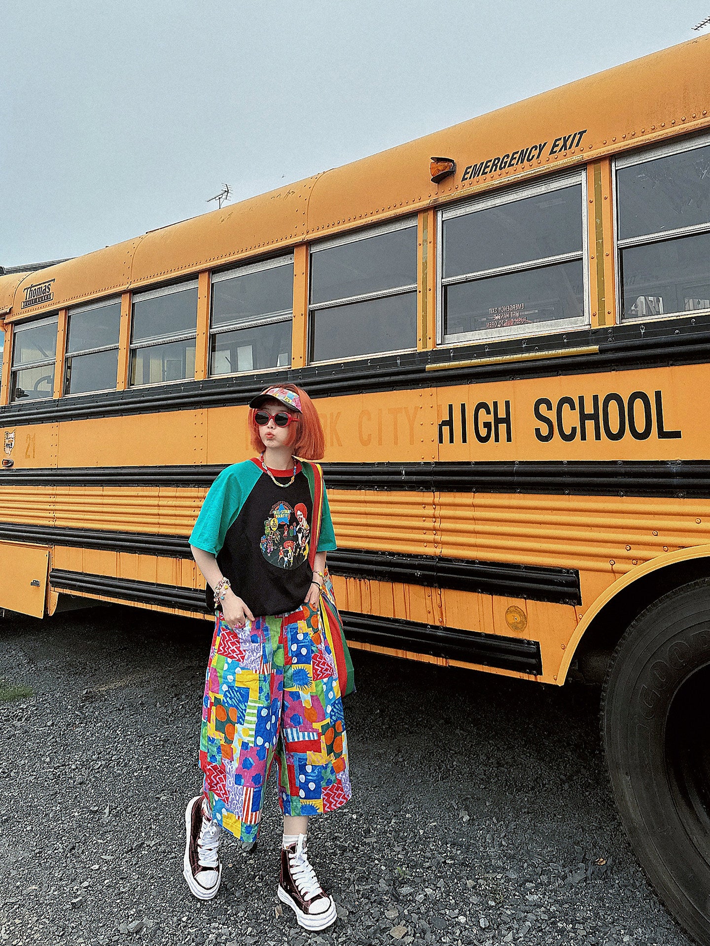 made in zzz – Retro Color Wide-Leg Cropped Pants pants made in zzz