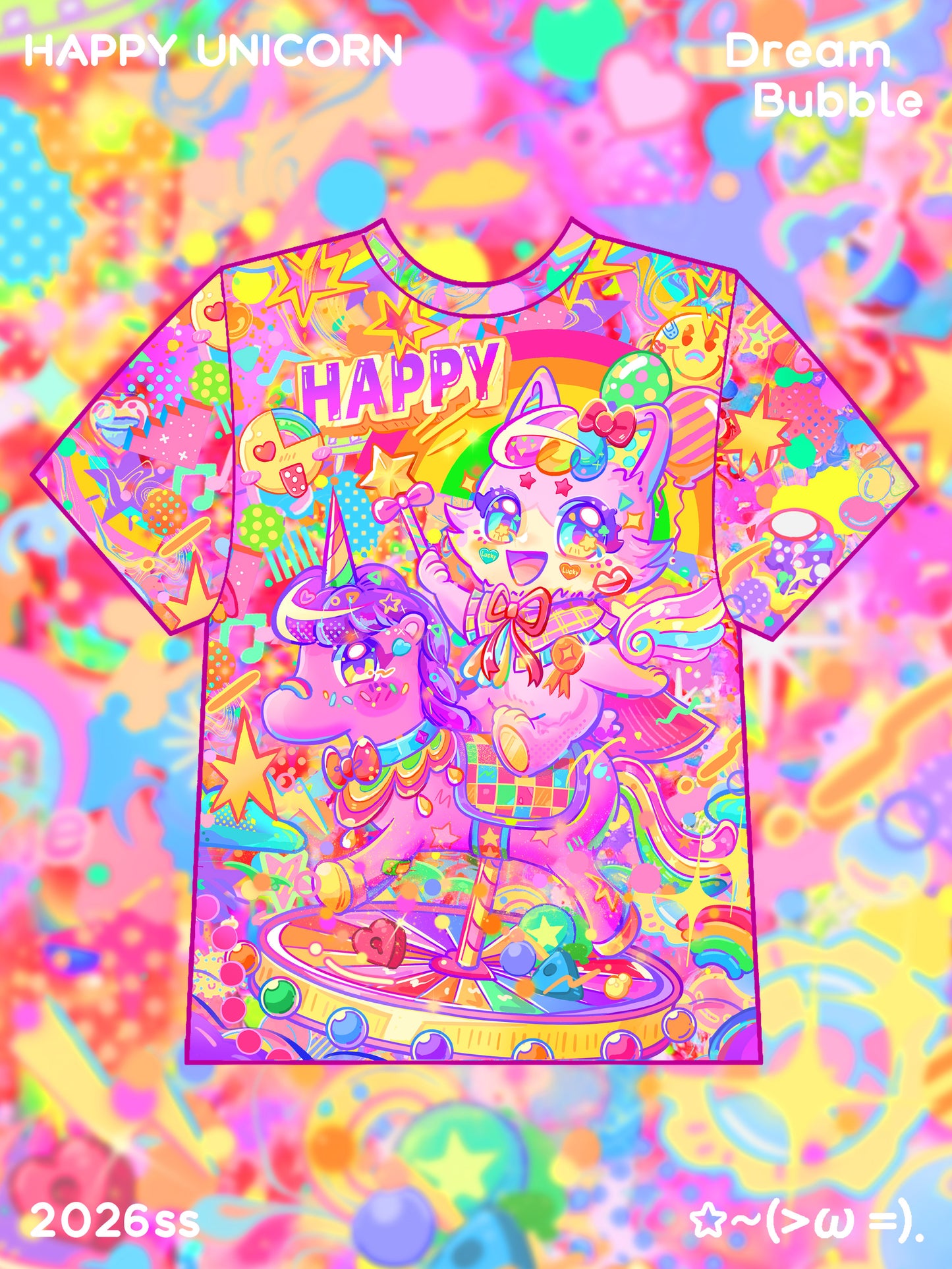 Dream Bubble - Pastel Unicorn Print Tee tshirt Dream Bubble