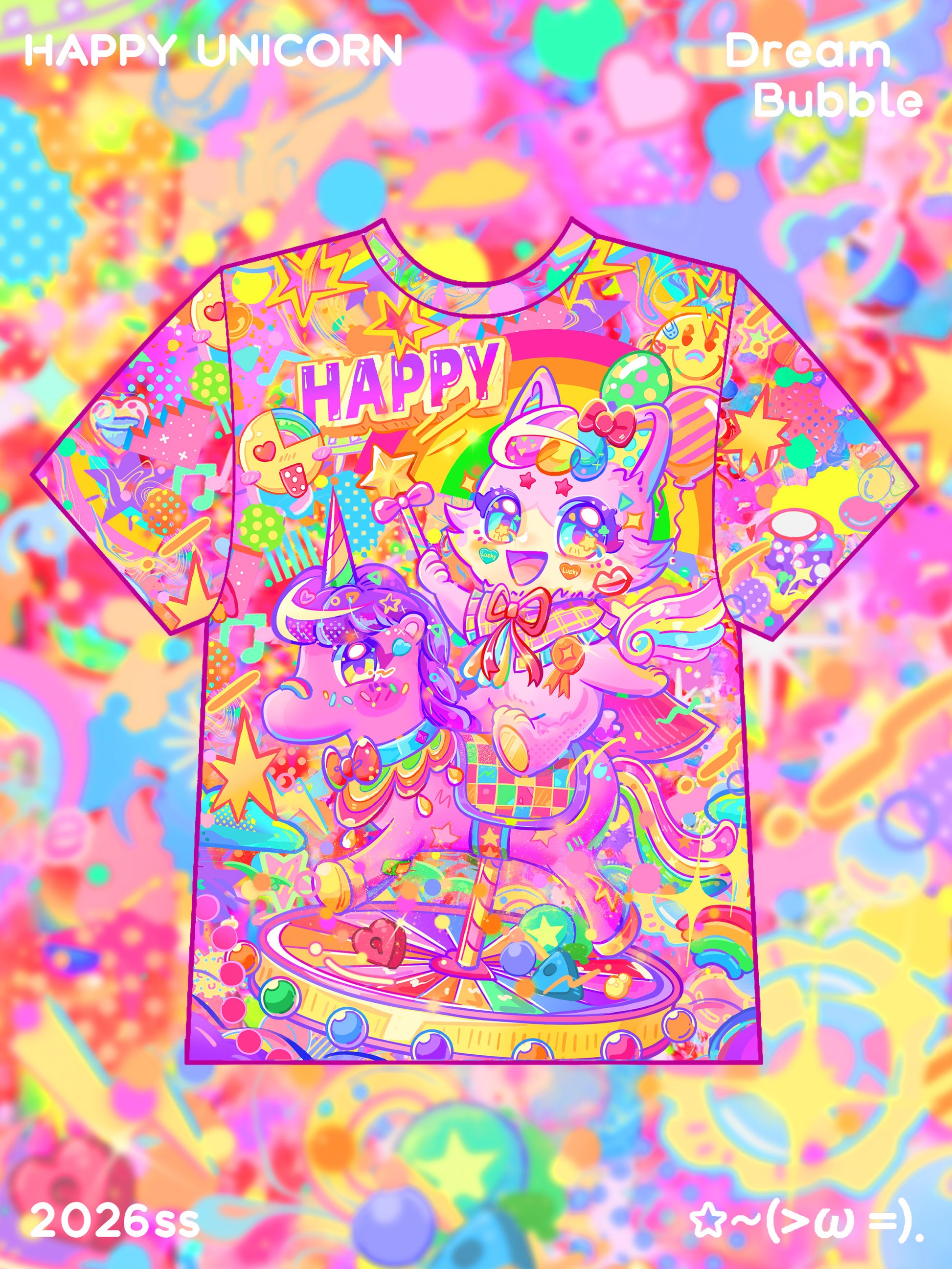 Dream Bubble - Pastel Unicorn Print Tee tshirt Dream Bubble