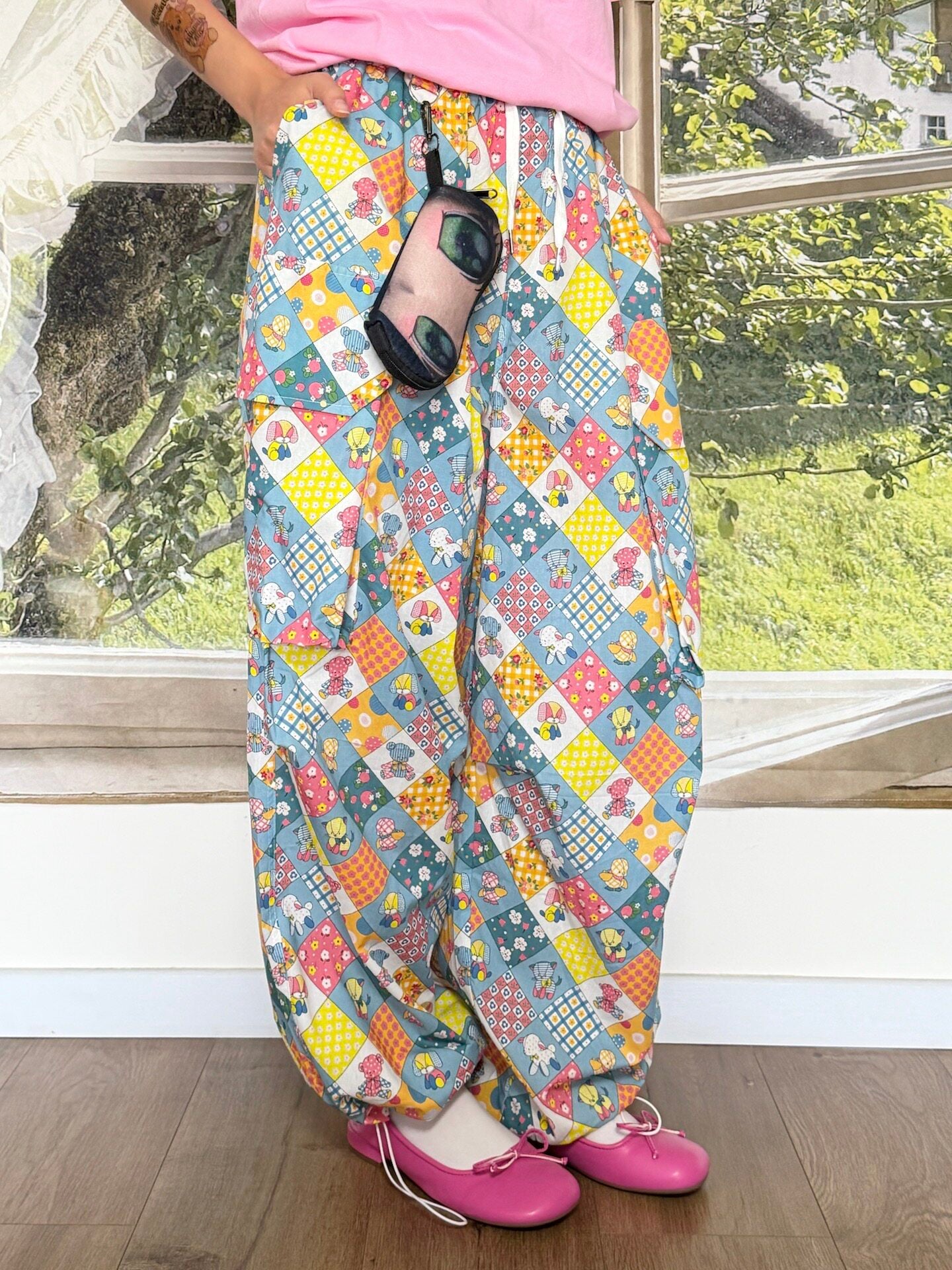 bunnybunnygun - Pastel Kawaii Cargo Pants pants bunnybunnygun