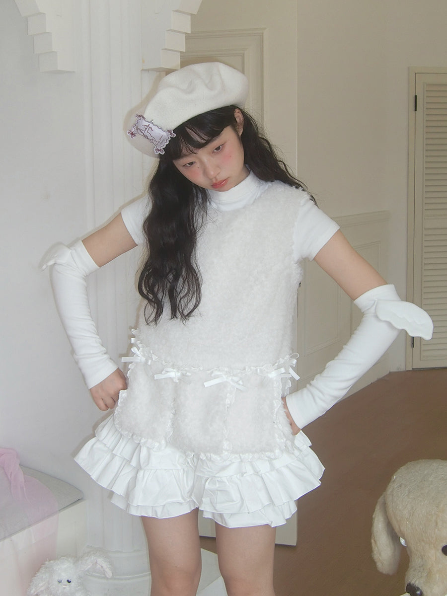 Daytoday Everyday Institute Harajuku Layered Shorts Puff Under Pants Cotton Shorts shorts daytoday everyday institute