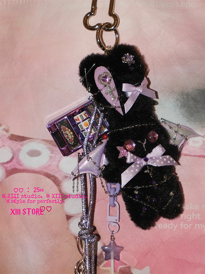 XIII STORE - Gothic Bunny Charm Keychain keychain XIII STORE